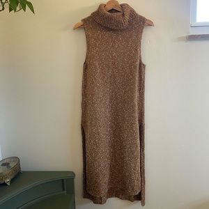 Anthropologie Sleeveless Turtle Neck Sweater Dress/Tunic